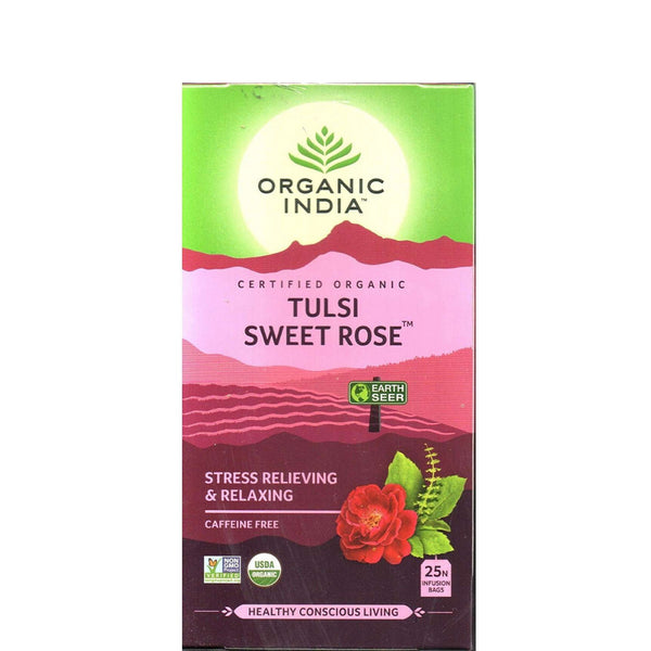 Organic India - Tulsi Green Tea - Sweet Rose