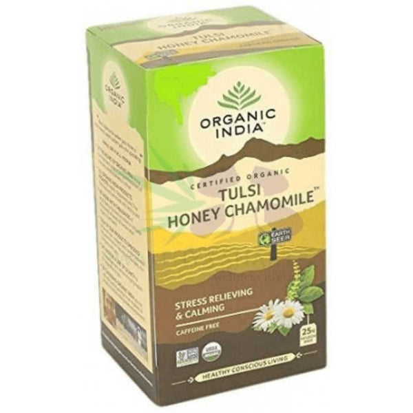 Organic India - Tulsi Green Tea - Honey Chamomile